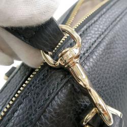 مملوكة مسبقًا Gucci Black Calfskin Leather Tote with Shoulder Strap