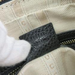 مملوكة مسبقًا Gucci Black Calfskin Leather Tote with Shoulder Strap