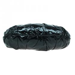 Pre Owned Gucci Black Patent Leather Large Hysteria Hobo