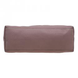 Pre Owned Gucci Fuchsia Pebbled Leather Medium Soho Tote