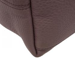 Pre Owned Gucci Fuchsia Pebbled Leather Medium Soho Tote