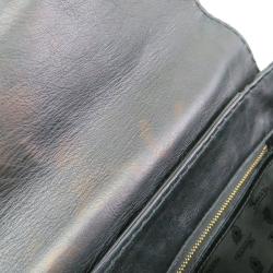 مملوكة مسبقًا حقيبة غوتشي لارج كوين جلد ديالوكس أسود