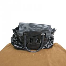 مملوكة مسبقًا حقيبة غوتشي لارج كوين جلد ديالوكس أسود