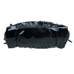 مملوكة مسبقًا Gucci Black Patent Leather Hysteria Top Handle Bag