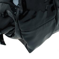 مملوكة مسبقًا Gucci Black Patent Leather Hysteria Top Handle Bag