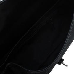 مملوكة مسبقًا حقيبة كتف غوتشي آبي كانفاس GG أسود صغيرة