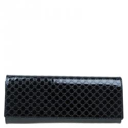 Broadway patent leather clutch bag Gucci Black in Patent leather - 31602547