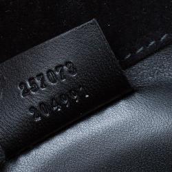 Pre Owned Gucci Black Microguccissima Patent Leather Broadway Evening Clutch