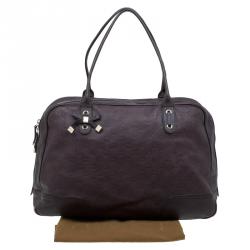 مملوكة مسبقًا Gucci Dark Brown Guccissima Leather Large Princy Boston Bag