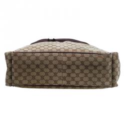 Gucci Beige/Ebony GG Canvas Diaper Bag