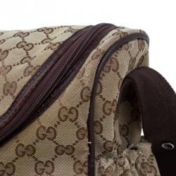 Gucci Beige/Ebony GG Canvas Diaper Bag
