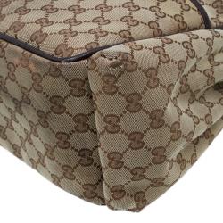 Gucci Beige/Ebony GG Canvas Diaper Bag