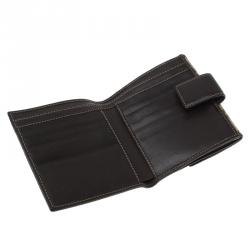 مملوكة مسبقًا Gucci Beige Guccissima Canvas and Brown Leather French Wallet