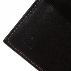 مملوكة مسبقًا Gucci Beige Guccissima Canvas and Brown Leather French Wallet