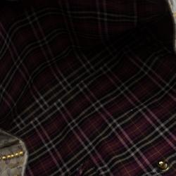 Pre Owned حقيبة يد غوتشي بوبوسكا هارت كانفاس مقوى كريستال GG بيج/بني داكن كبيرة