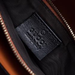 مملوكة مسبقًا Gucci Black Suede Medium 1973 Double G Shoulder Flap Bag