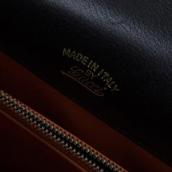 مملوكة مسبقًا Gucci Black Suede Medium 1973 Double G Shoulder Flap Bag