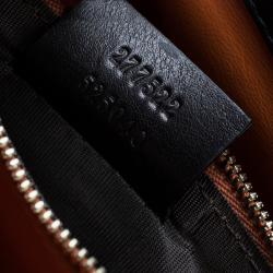 مملوكة مسبقًا Gucci Black Suede Medium 1973 Double G Shoulder Flap Bag