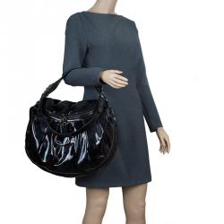 مملوكة مسبقًا Gucci Multicolor Patent Leather Medium Icon Bit Shoulder Bag