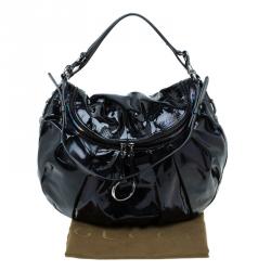 مملوكة مسبقًا Gucci Multicolor Patent Leather Medium Icon Bit Shoulder Bag