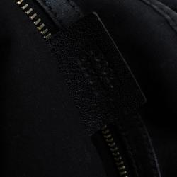 مملوكة مسبقًا Gucci Black GG Canvas Medium Horsebit Pelham Shoulder Bag