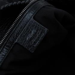 Pre Owned حقيبة غوتشي هورسبيت كبيرة كانفاس GG أسود