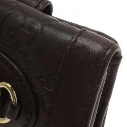 Gucci Brown Guccissima Leather French Wallet