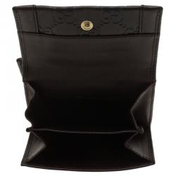 Gucci Brown Guccissima Leather French Wallet