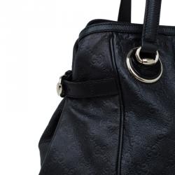 مملوكة مسبقًا حقيبة يد غوتشي فول مون جلد غوتشيسيما أسود