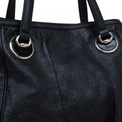 مملوكة مسبقًا حقيبة يد غوتشي فول مون جلد غوتشيسيما أسود