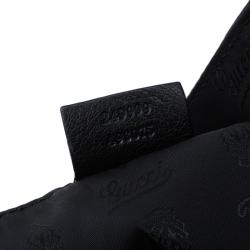 مملوكة مسبقًا حقيبة يد غوتشي فول مون جلد غوتشيسيما أسود