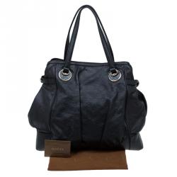 مملوكة مسبقًا حقيبة يد غوتشي فول مون جلد غوتشيسيما أسود