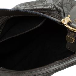 مملوكة مسبقًا حقيبة غوتشي جوكي متوسطة جلد غوتشيسيما رصاصي