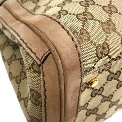 Pre Owned Gucci Beige/Brown GG Canvas Medium Running Tote