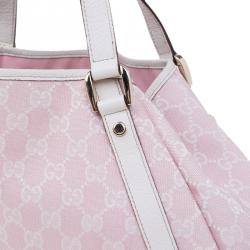 Pre Owned حقيبة كتف غوتشي أيبي كانفاس GG وردي متوسطة