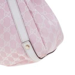 Pre Owned حقيبة كتف غوتشي أيبي كانفاس GG وردي متوسطة