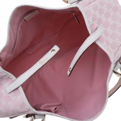 Pre Owned حقيبة كتف غوتشي أيبي كانفاس GG وردي متوسطة