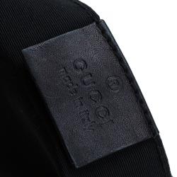 Pre Owned Gucci Black GG Denim Pochette Bag