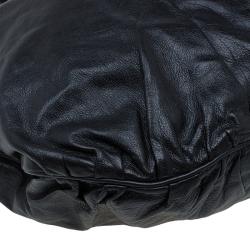 مملوكة مسبقًا Gucci Black Leather Large Hysteria Hobo