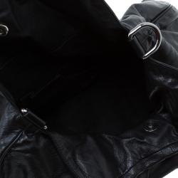 مملوكة مسبقًا Gucci Black Leather Large Hysteria Hobo