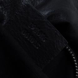 مملوكة مسبقًا Gucci Black Leather Large Hysteria Hobo