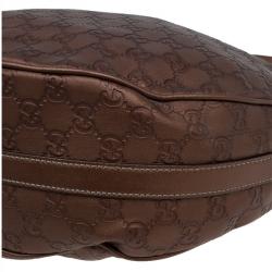 مملوكة مسبقًا حقيبة غوتشي متوسطة توينز GG جلد غوتشيسيما برونزي