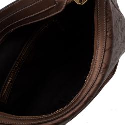 مملوكة مسبقًا حقيبة غوتشي متوسطة توينز GG جلد غوتشيسيما برونزي