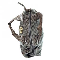 مملوكة مسبقًا Gucci Beige/Ebony GG Crystal Coated Canvas Small Hysteria Satchel