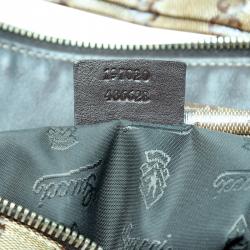 مملوكة مسبقًا Gucci Beige/Ebony GG Crystal Coated Canvas Small Hysteria Satchel