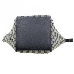 مملوكة مسبقًا Gucci Beige/Blue GG Canvas Small Vintage Web Tote