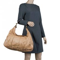 مملوكة مسبقًا حقيبة غوتشي جوكي جلد بني كبيرة