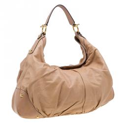 مملوكة مسبقًا حقيبة غوتشي جوكي جلد بني كبيرة