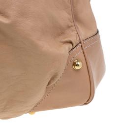 مملوكة مسبقًا حقيبة غوتشي جوكي جلد بني كبيرة