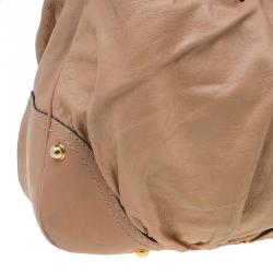 مملوكة مسبقًا حقيبة غوتشي جوكي جلد بني كبيرة